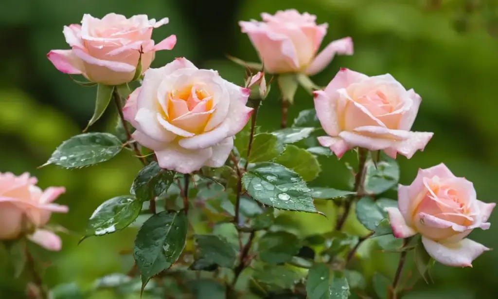 Rosa miniatura con detalles y texturas