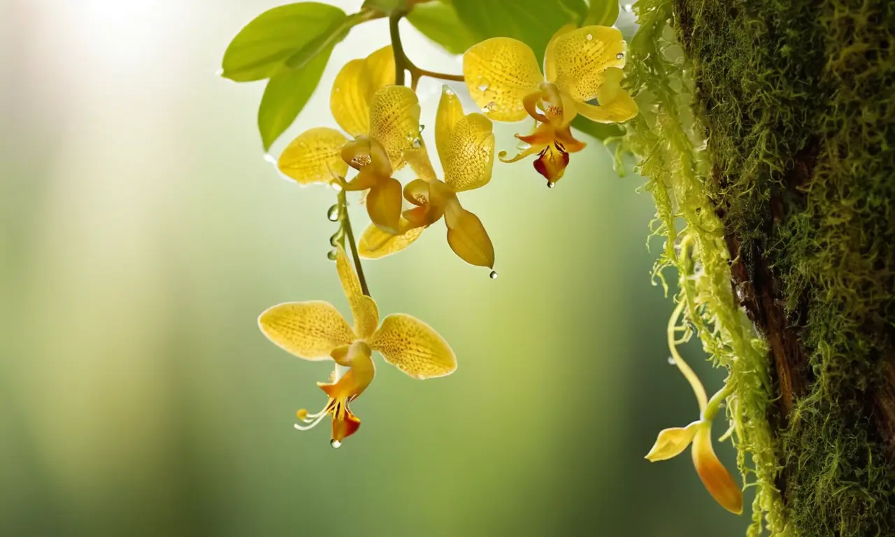 Ecosistema vibrante con flora diversa y armoniosa