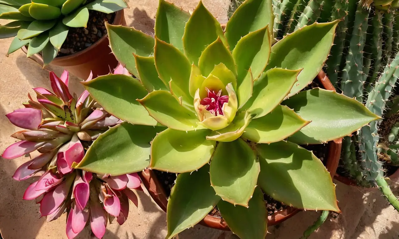 Epiphyllum anguliger en un entorno sereno