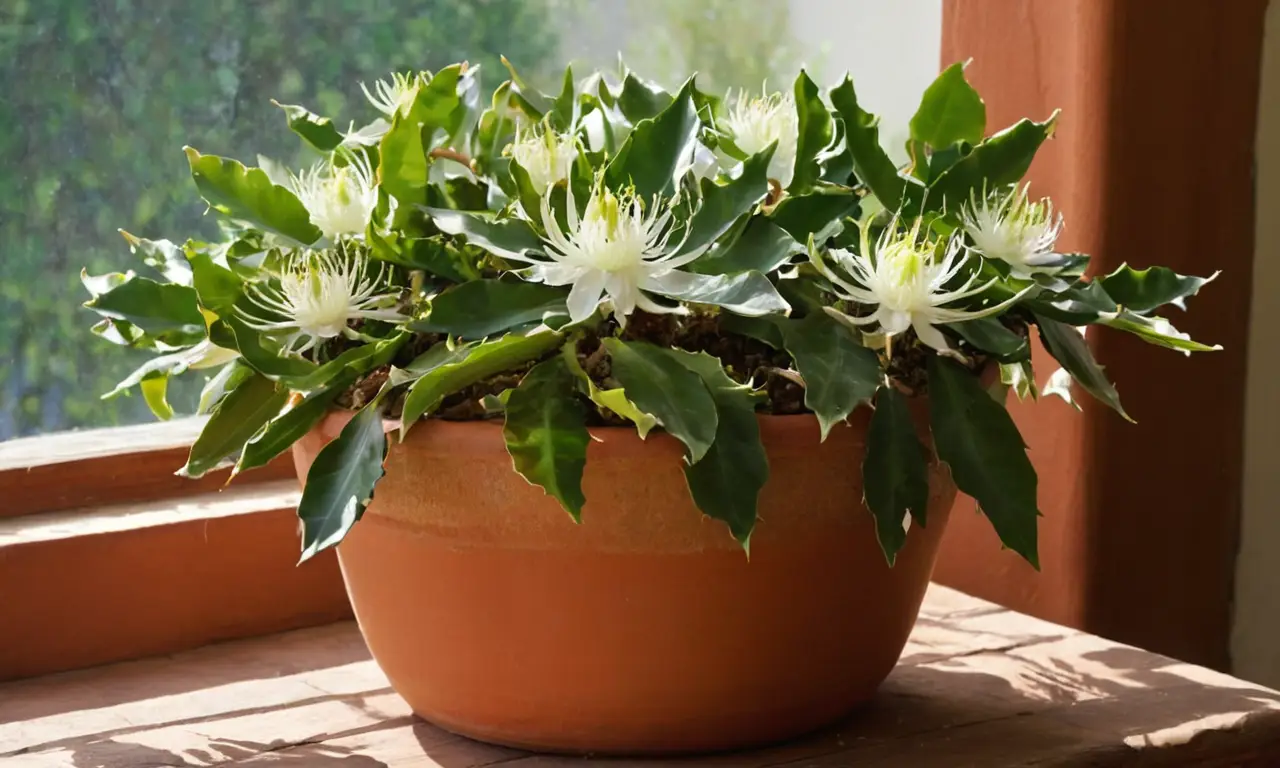 Planta Epiphyllum anguliger en ambiente acogedor