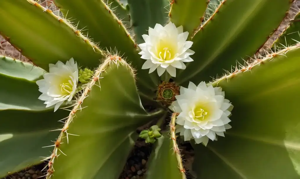Cactus vibrante resalta en luz suave