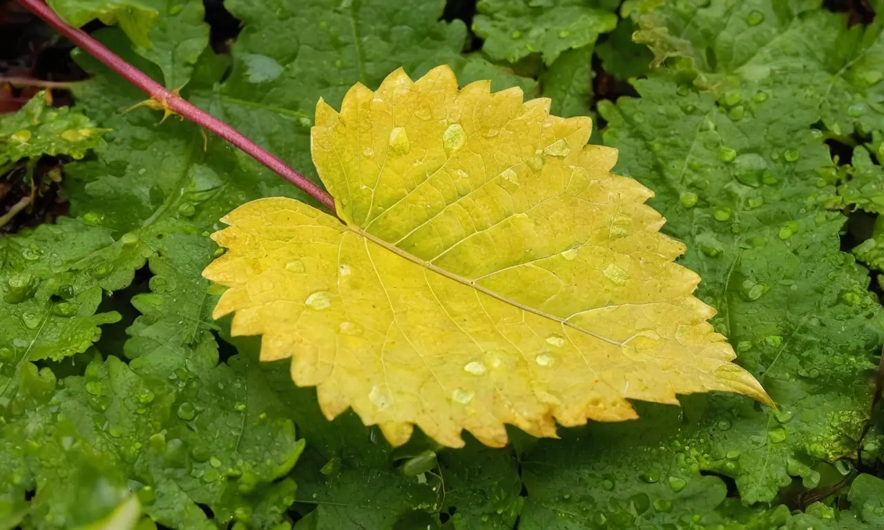Plantas verdes hermosas, pero con daño visible