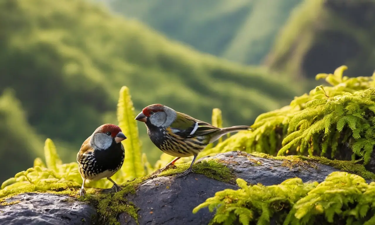Finches en un ecosistema volcánico vibrante