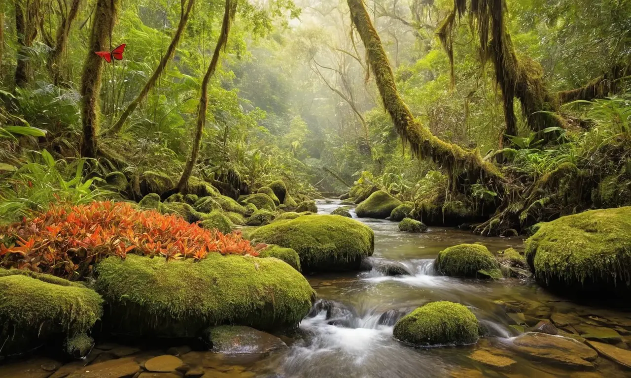 Selva tropical vibrante y llena de vida