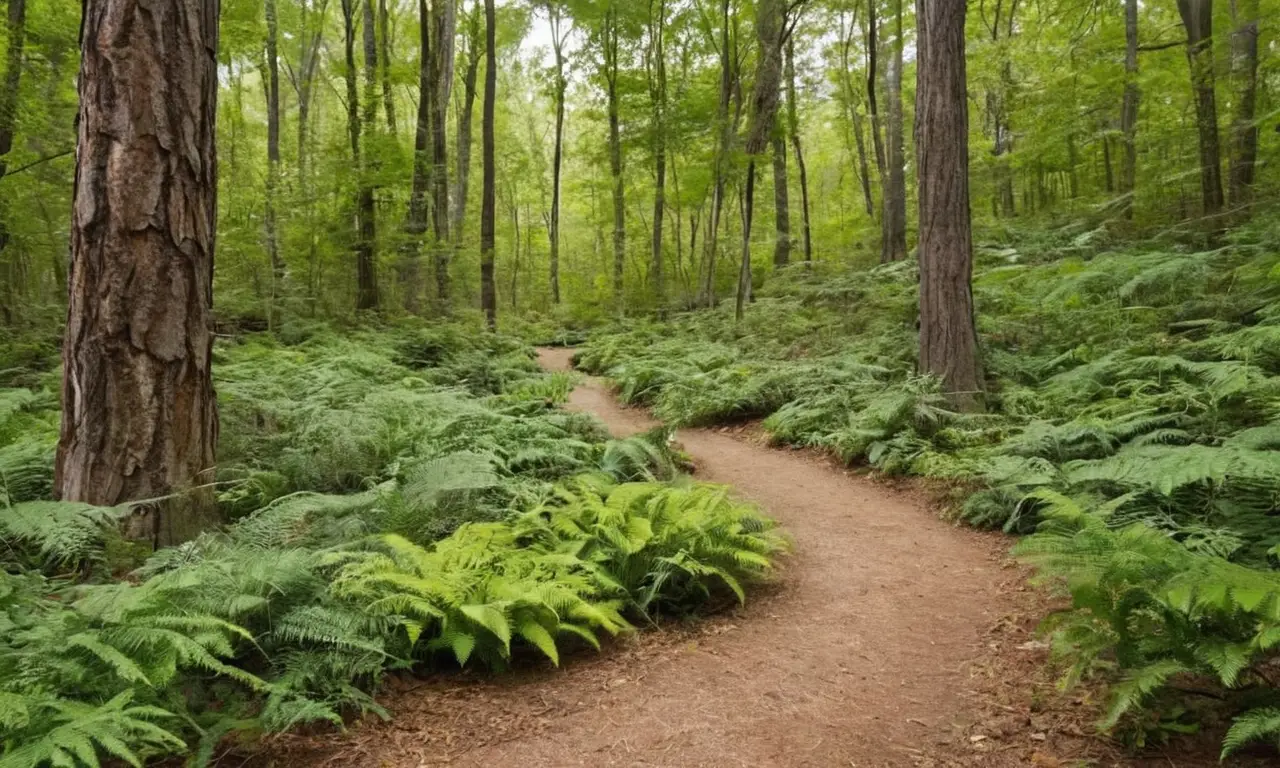 Bosque vibrante con fauna y educación ambiental