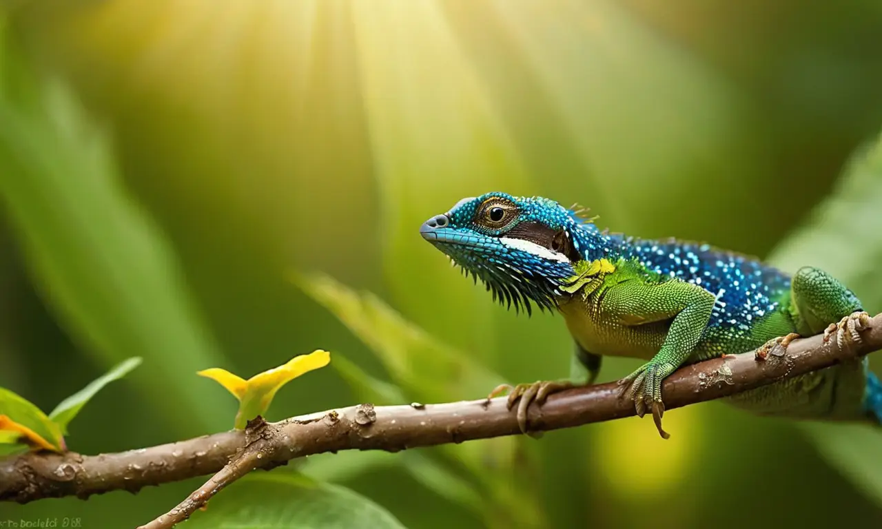 Naturaleza vibrante con luz y biodiversidad