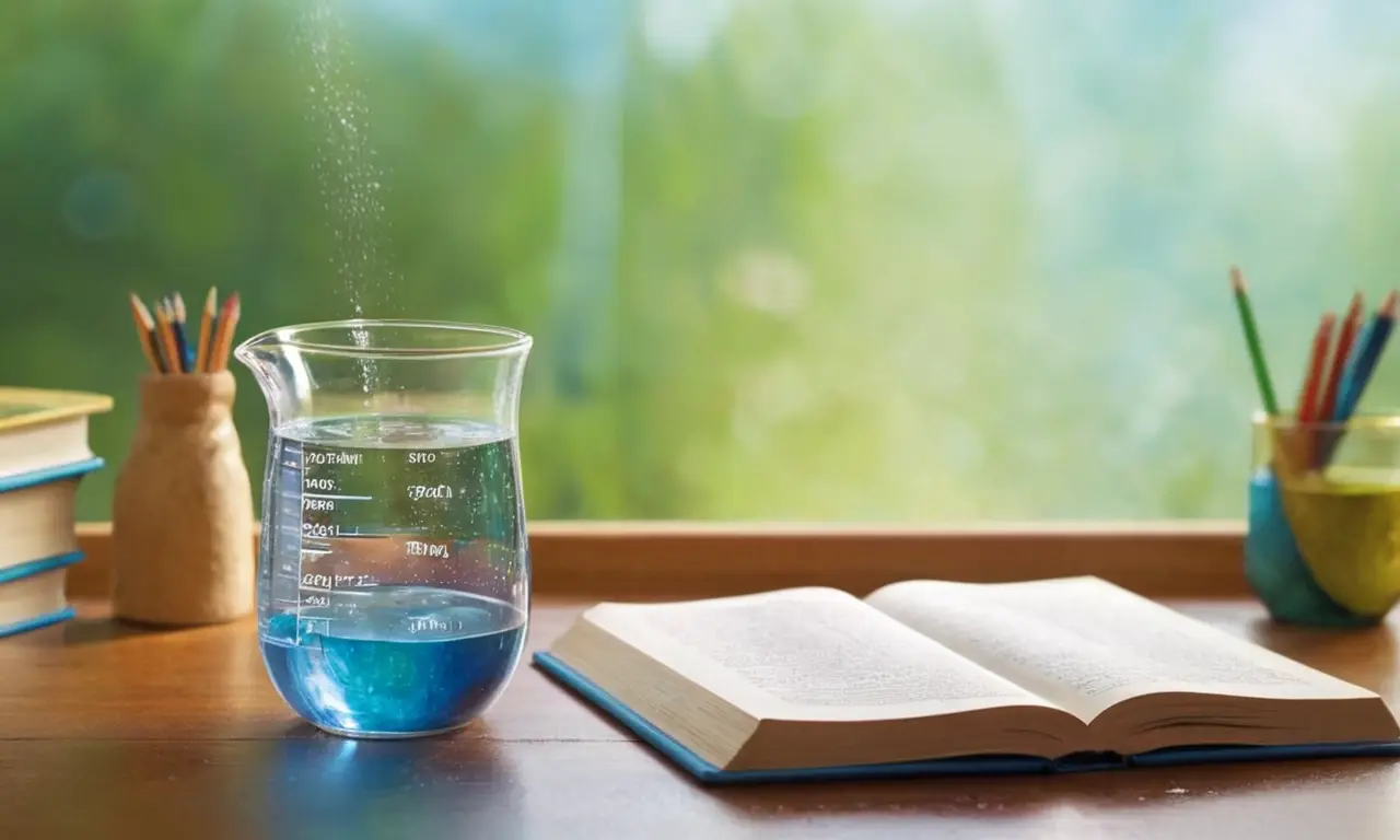 Experimento visual sobre el agua y su ciclo
