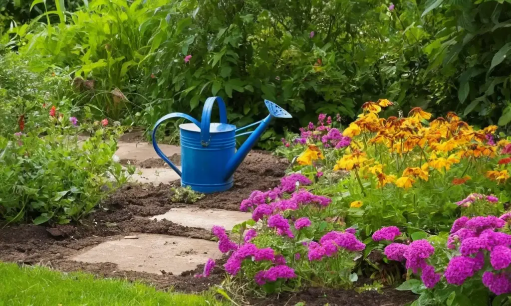 Un jardín urbano vibrante y cuidado