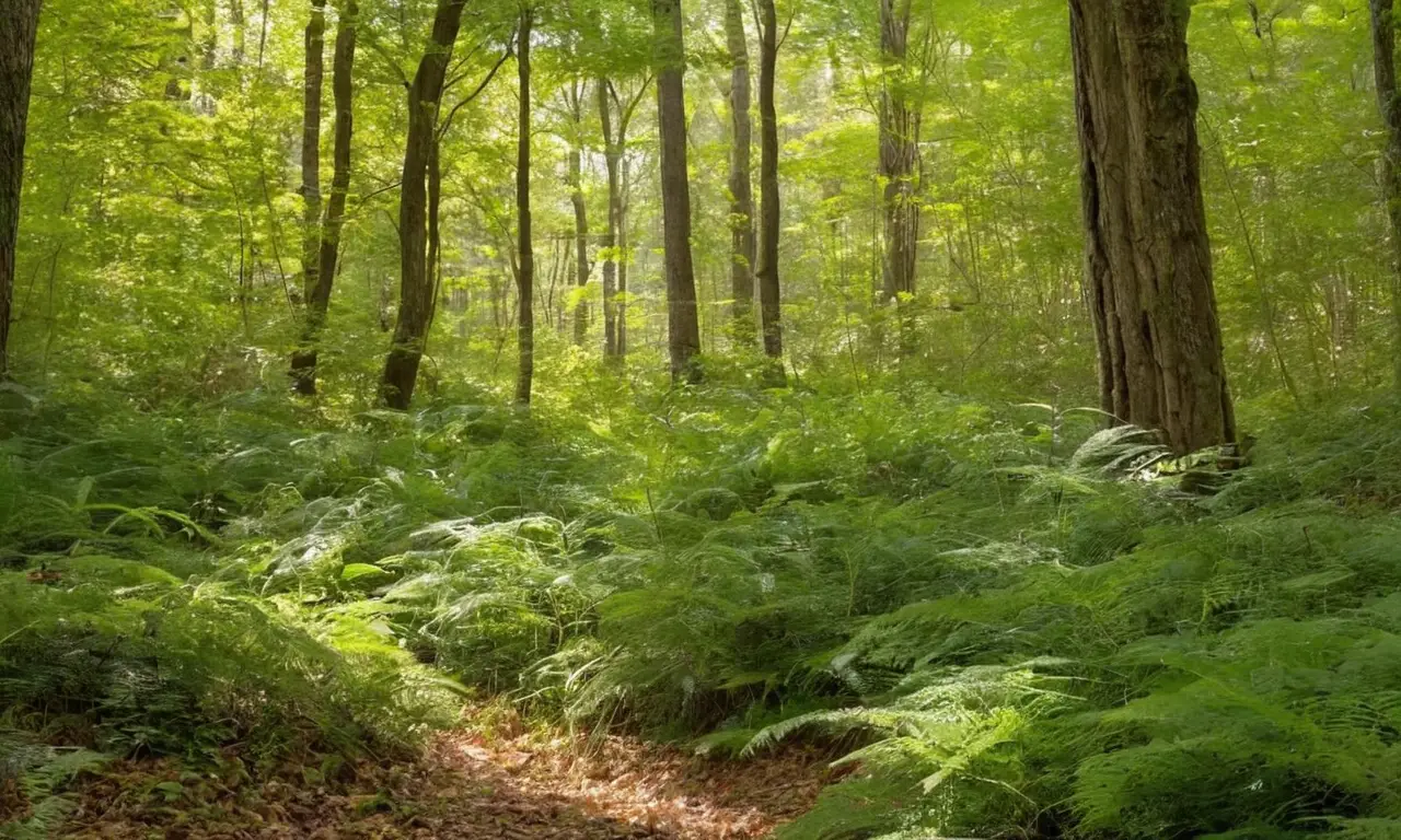 Un bosque vibrante muestra la belleza de la biodiversidad