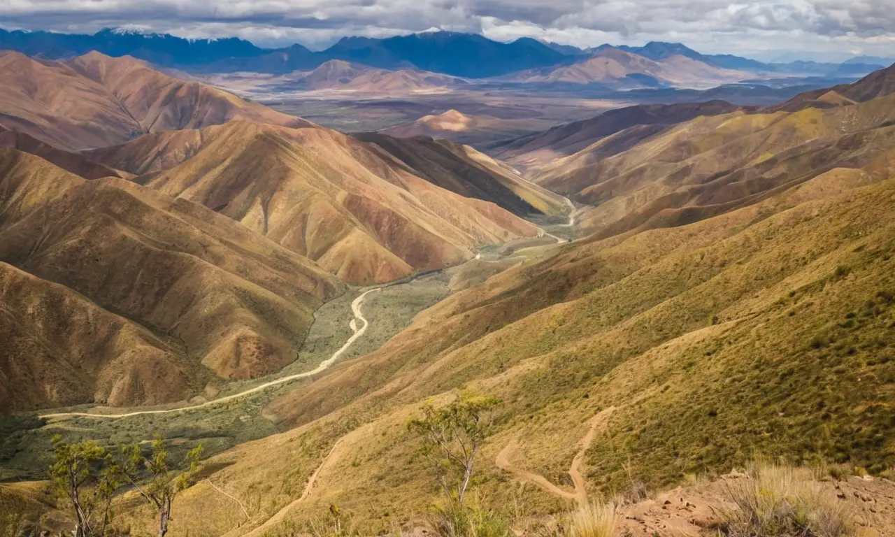 Paisaje boliviano: montañas, valles y actividad minera