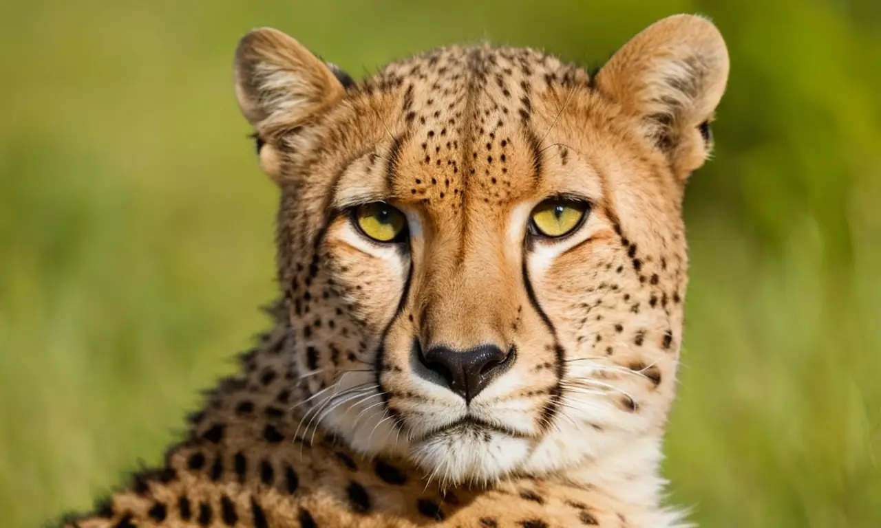 Cheetah en primer plano destaca su belleza