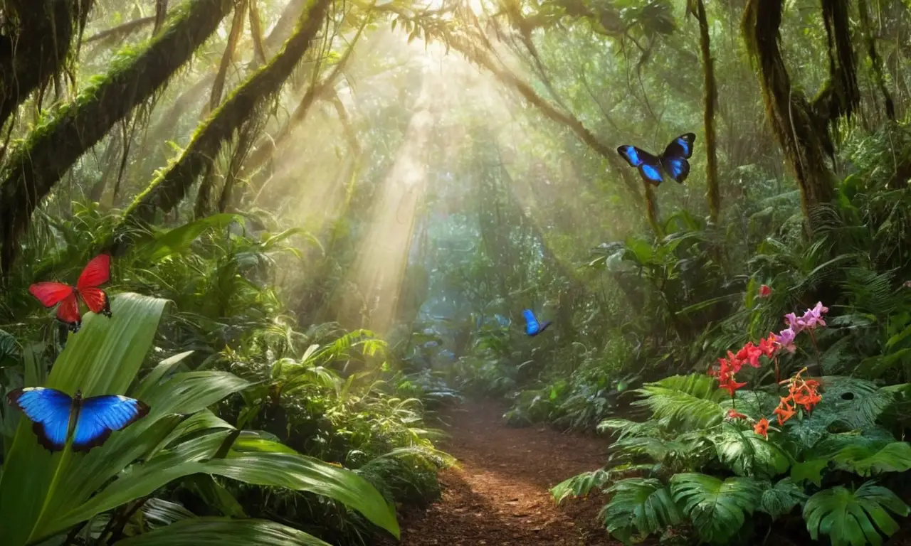 Selva tropical colombiana con rica biodiversidad