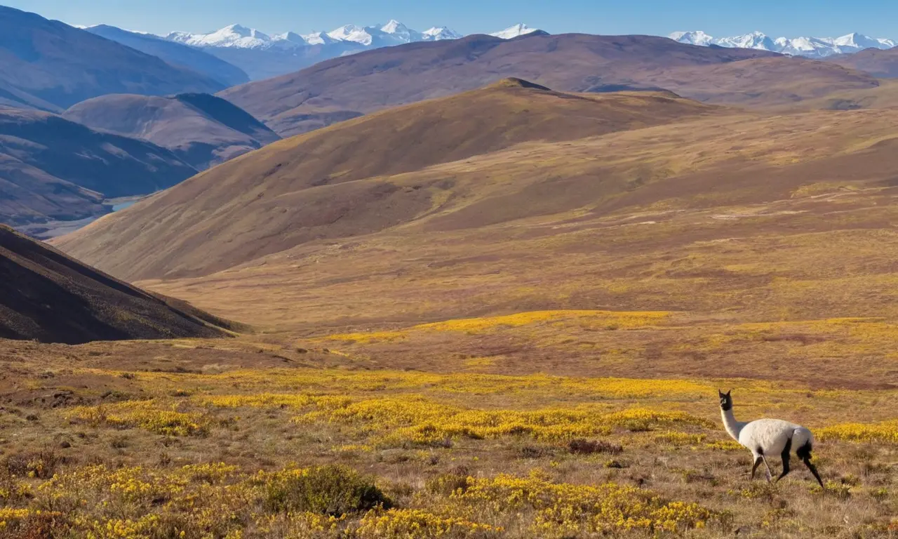 Paisaje alto y vasto, flora y fauna diversa