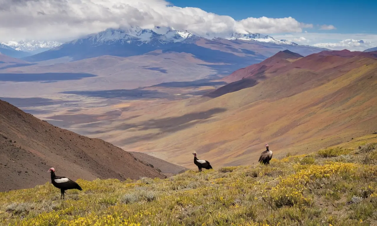 Hermosa y biodiversa Puna con vívidas especies