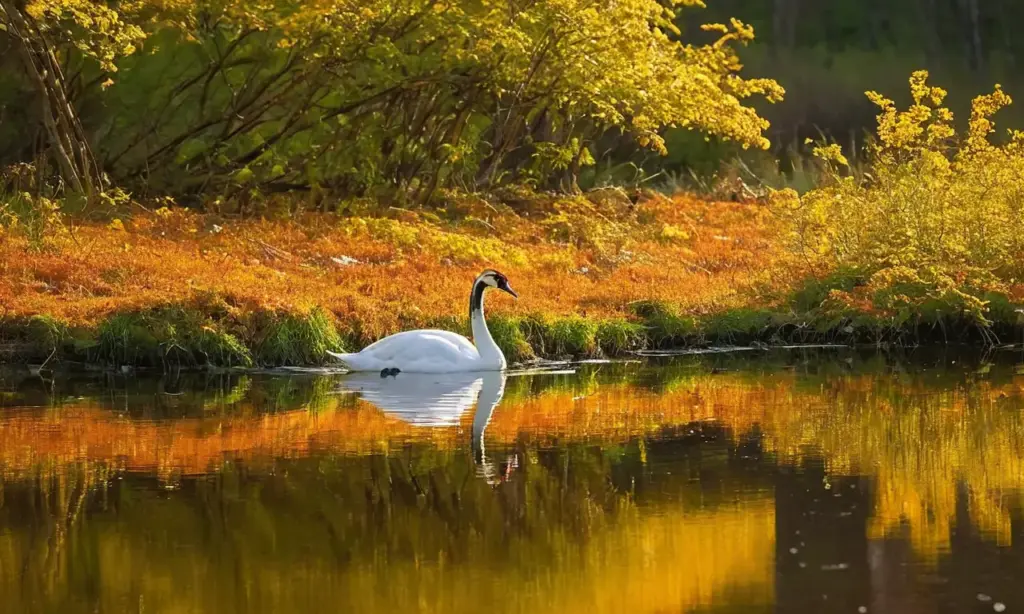 Tundra vibrante con fauna y flora armoniosa