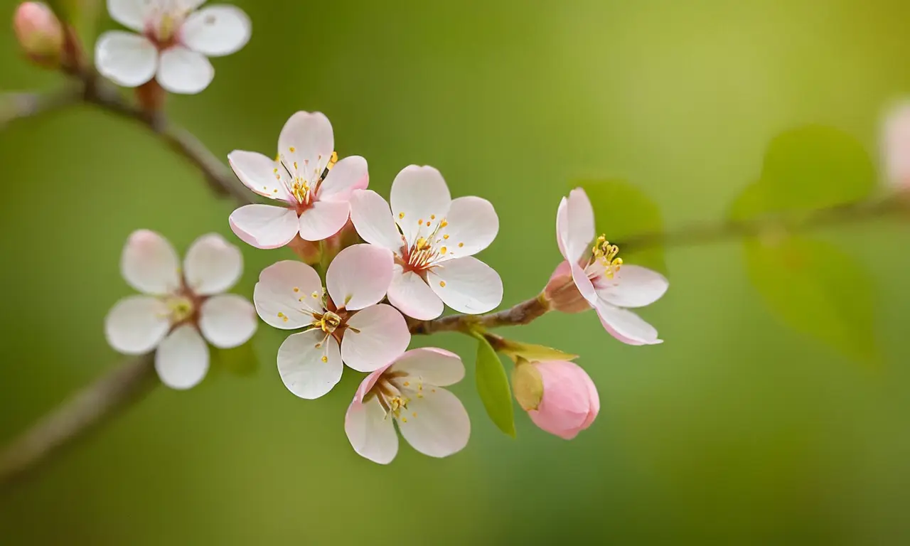 Flores de albaricoque crean belleza y tranquilidad
