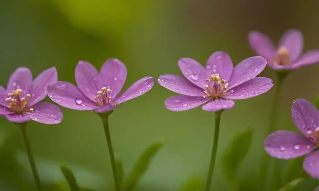 Flores vibrantes en un jardín sereno