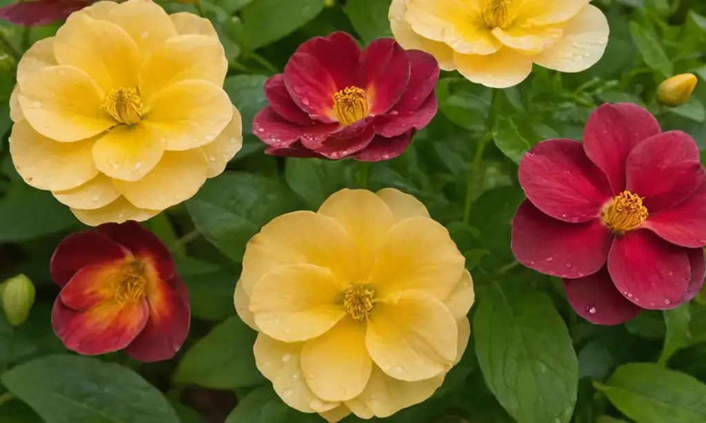 Flores vibrantes en un entorno sereno