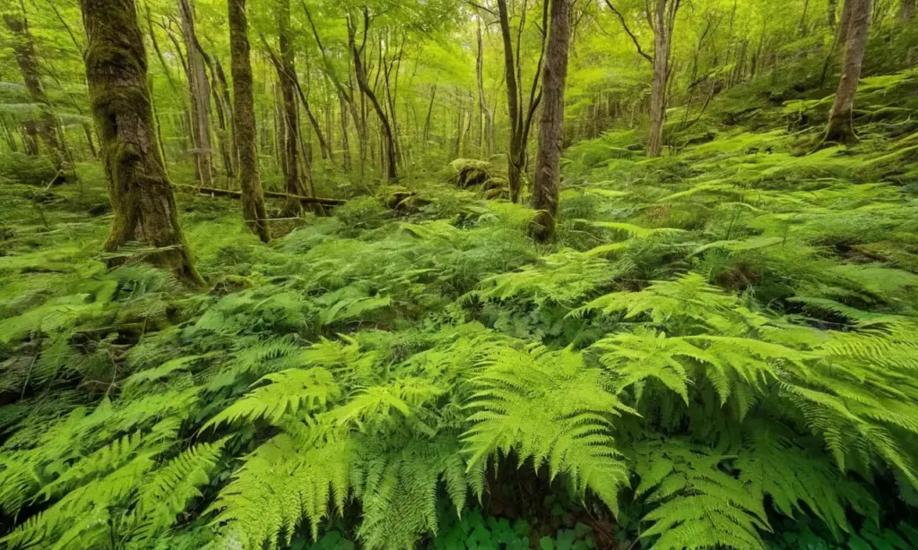 Bosque vibrante lleno de biodiversidad y armonía