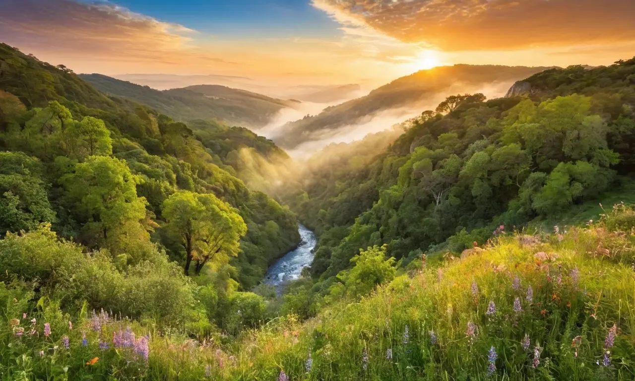 Naturaleza rica y armoniosa en biodiversidad
