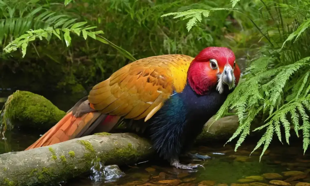 Bosque vibrante con panda y naturaleza exuberante