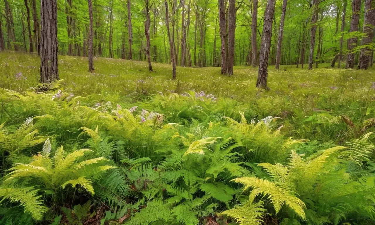 Naturaleza vibrante llena de vida y color