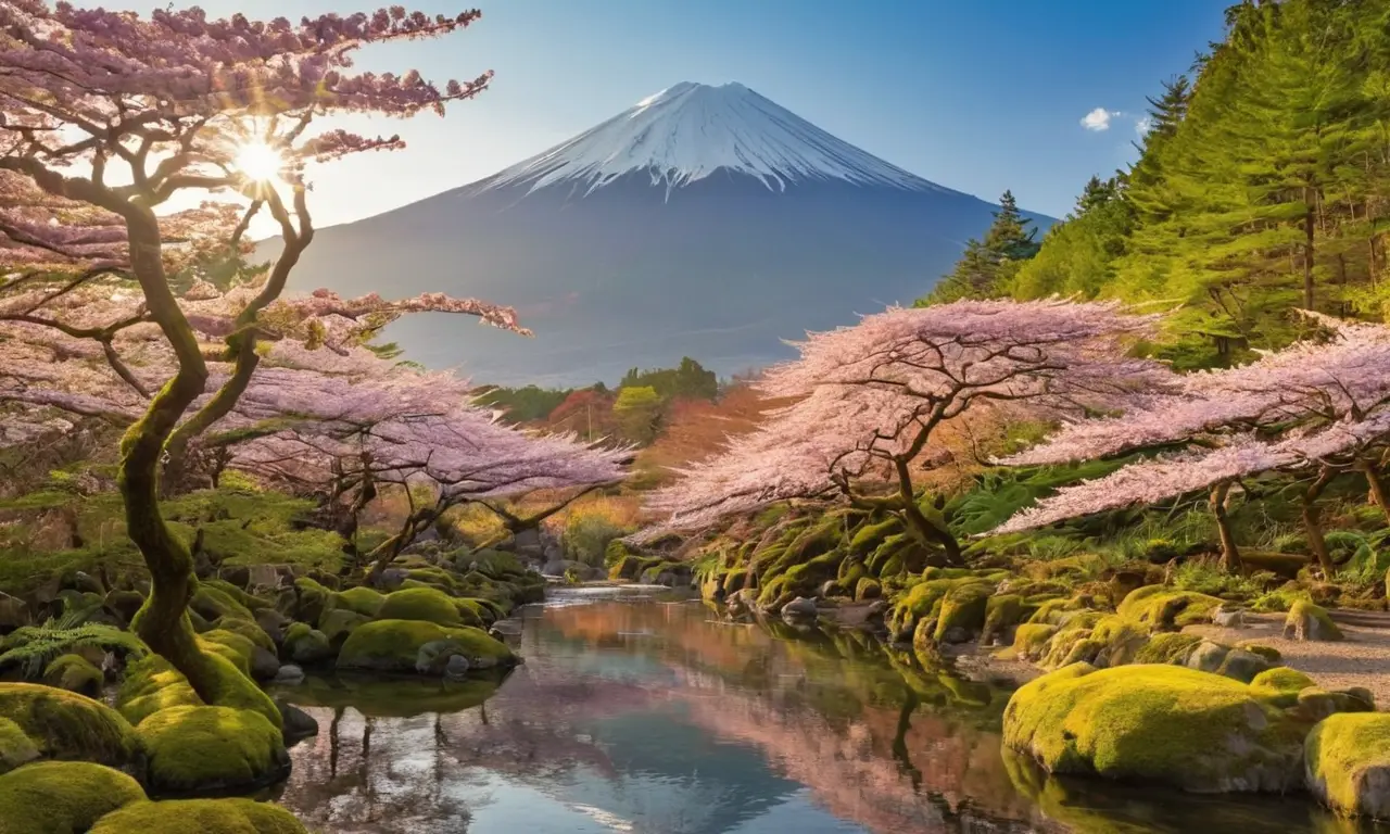 Belleza natural de Japón en armonía