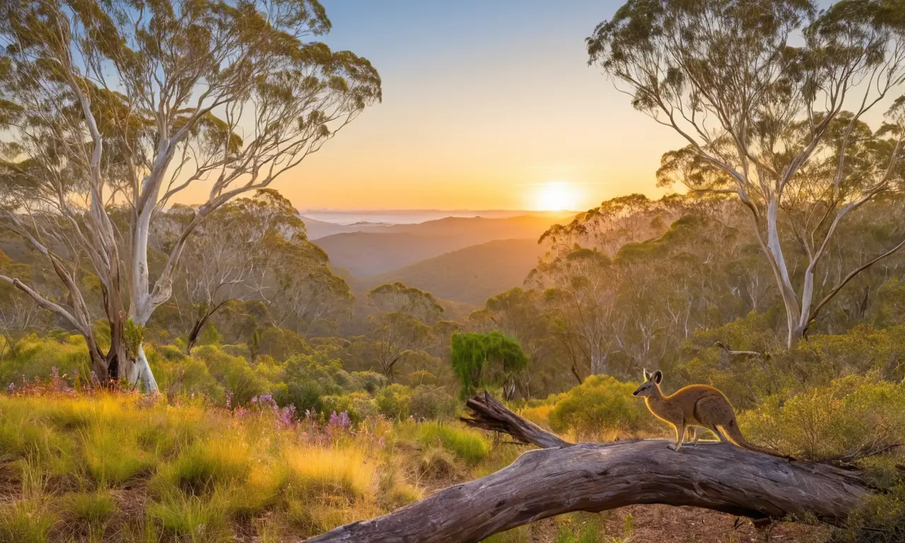 Paisaje australiano vibrante, biodiversidad y belleza única