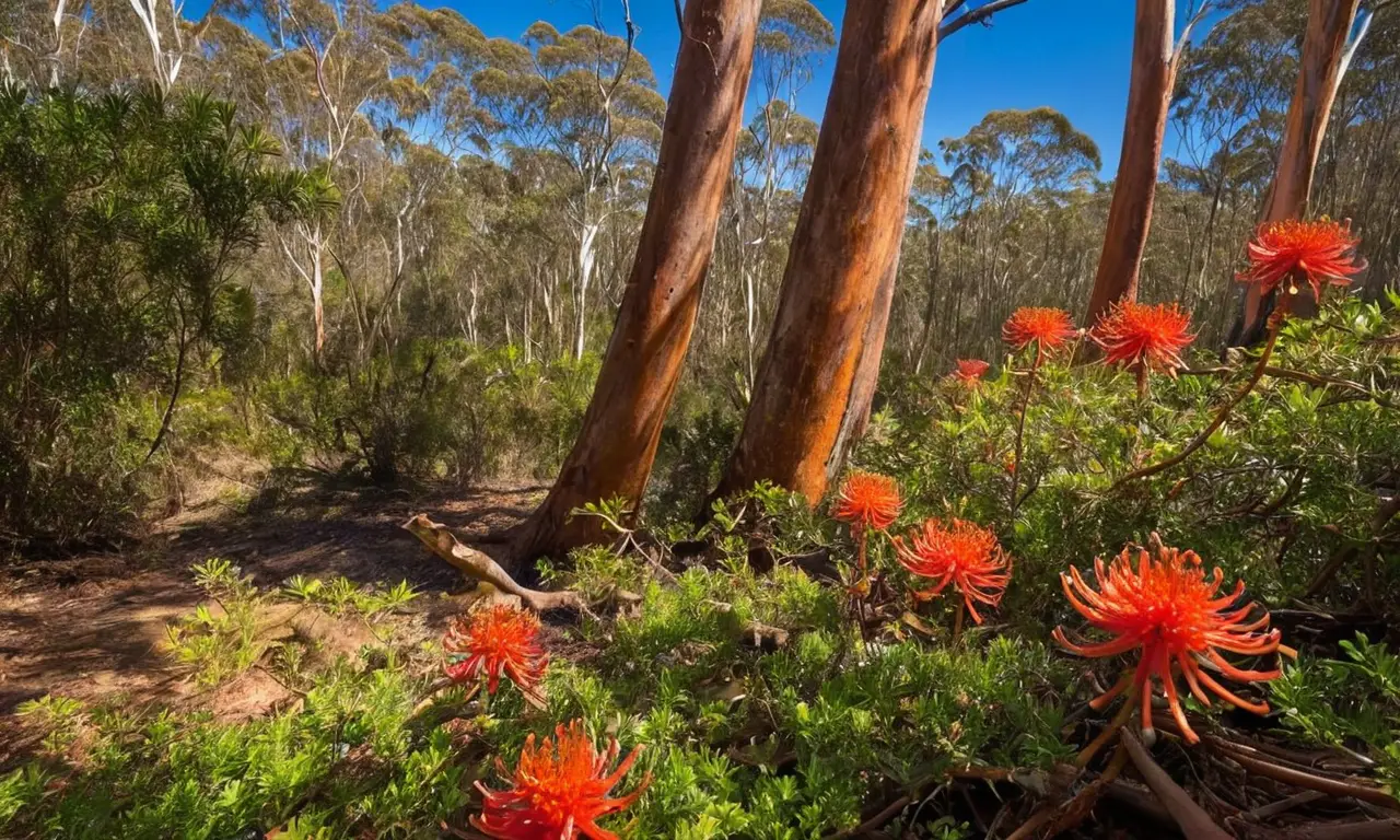 Rico paisaje australiano lleno de biodiversidad