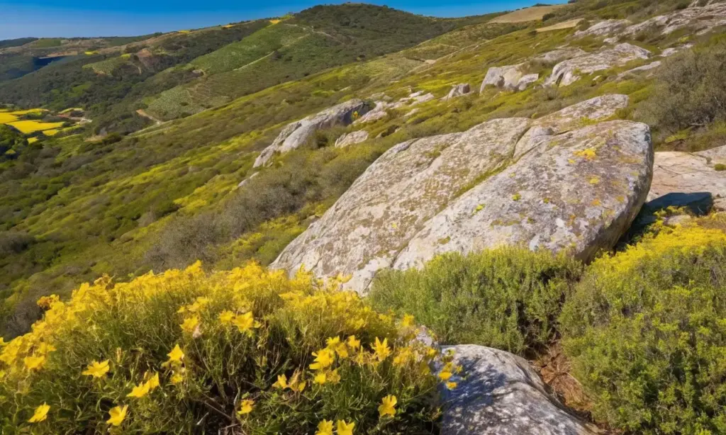 Paisaje portugués vibrante lleno de biodiversidad