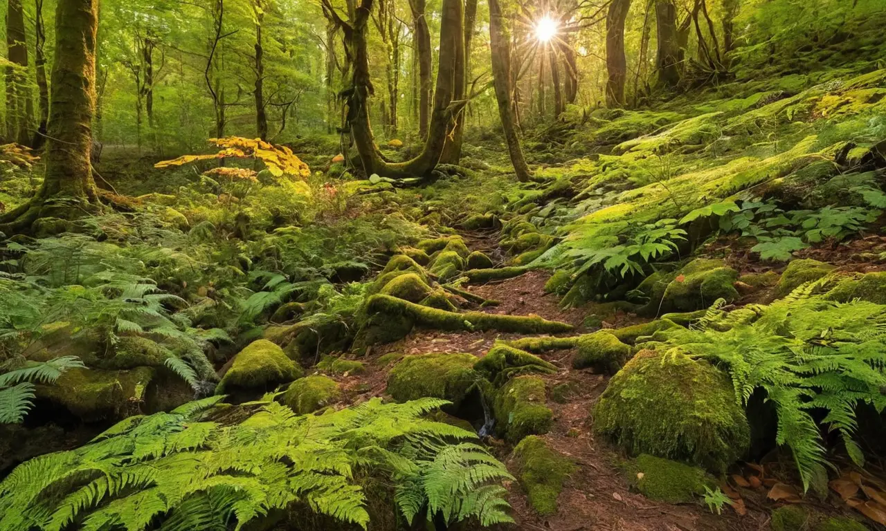 Bosque vibrante y diverso en vida