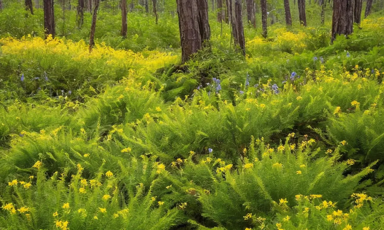 Bosque vibrante que equilibra vida y conservación