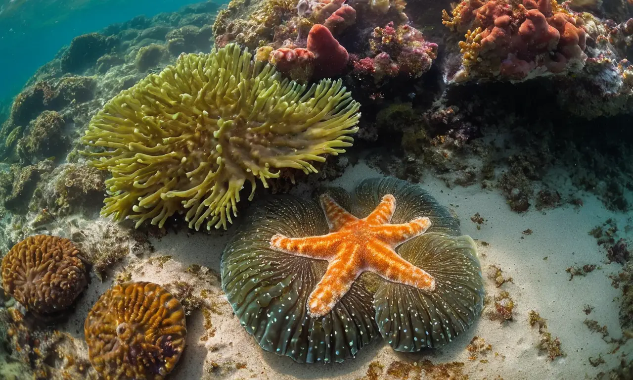 Bajo el mar, vida colorida y variada