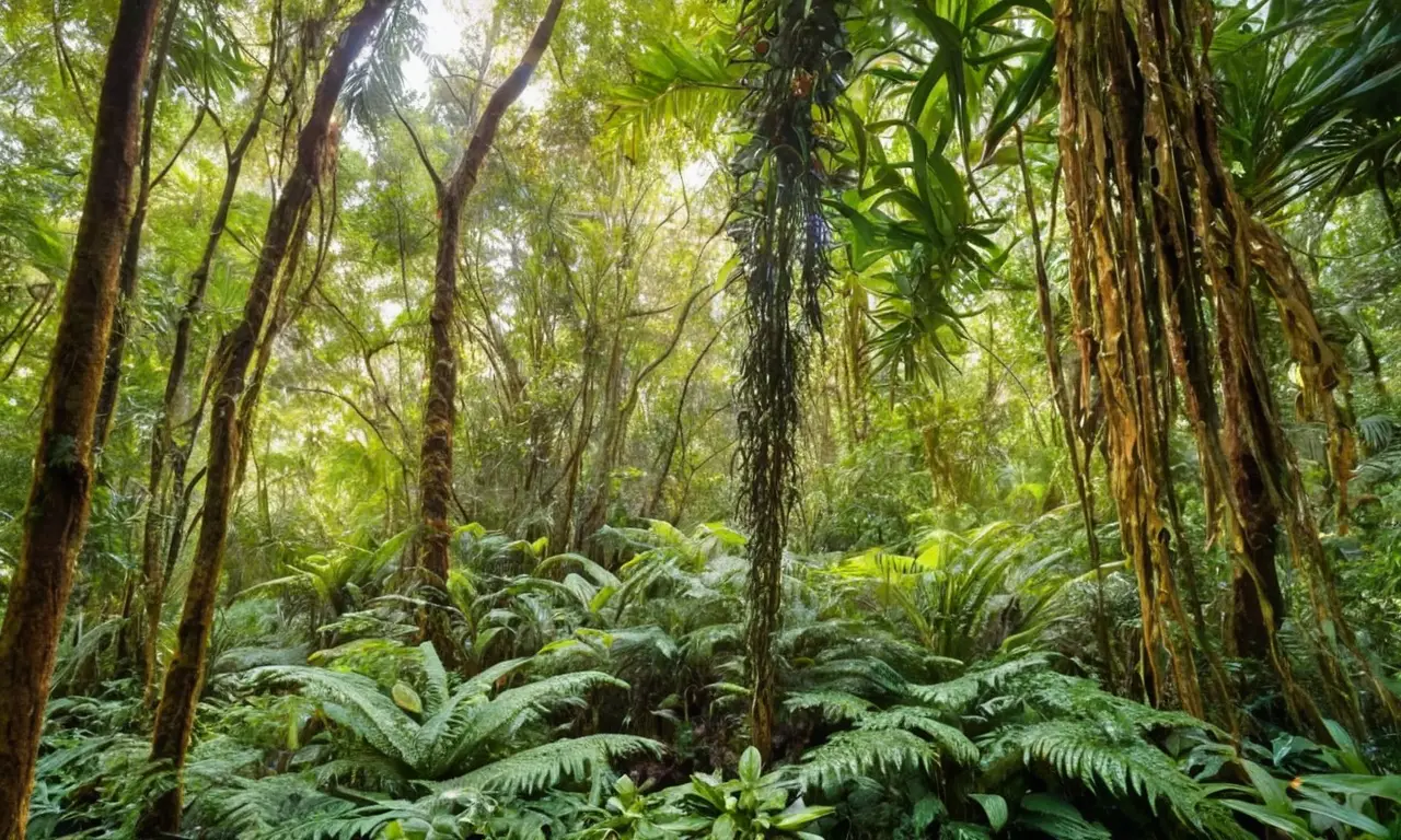 Un vibrante ecosistema tropical lleno de vida