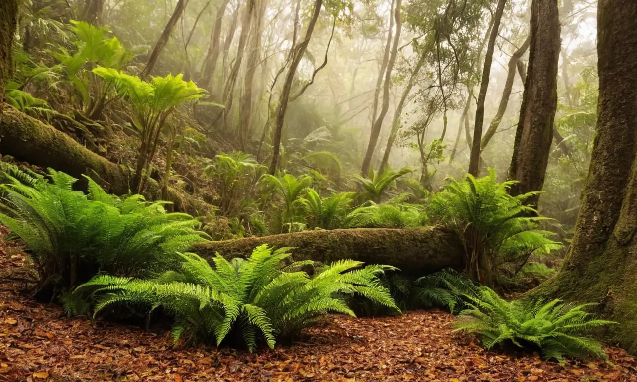 Naturaleza antigua en un paisaje lleno de vida