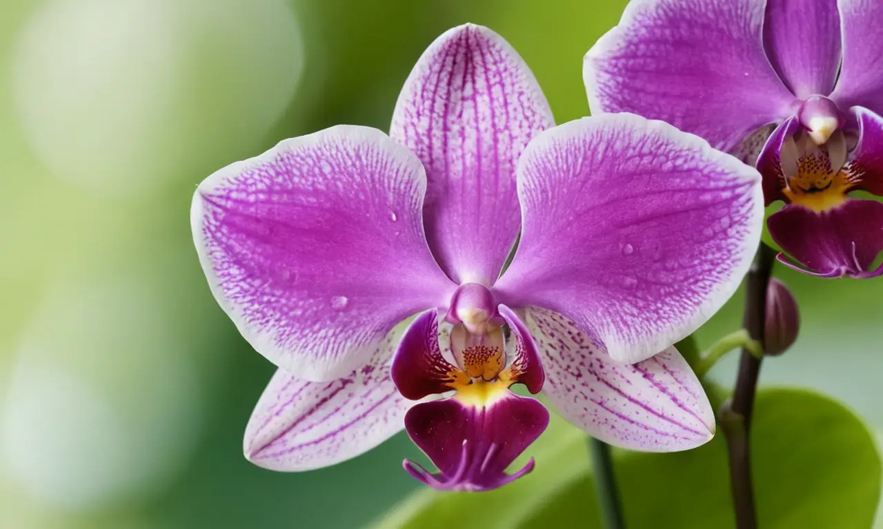 Orquídeas vibrantes en un entorno sereno