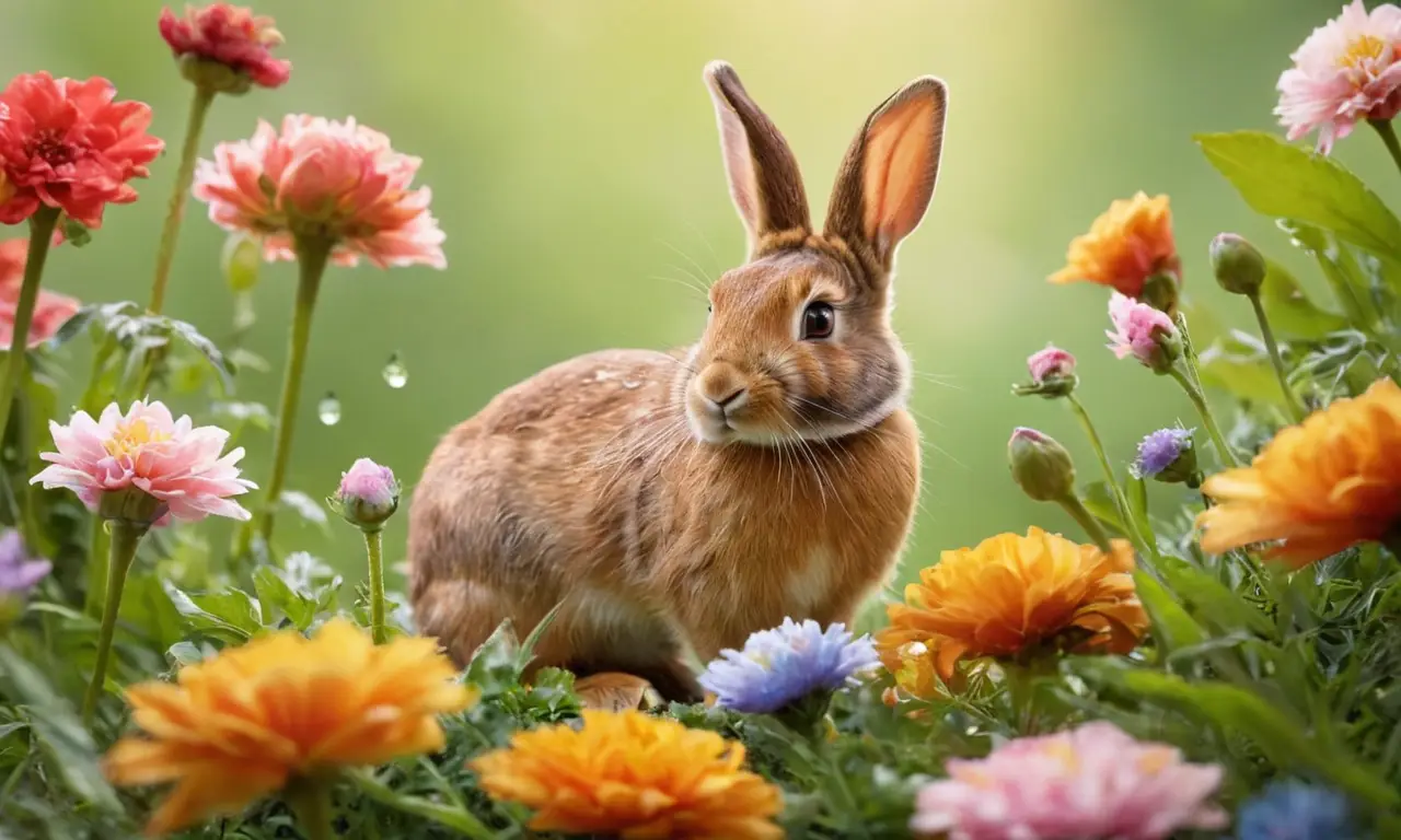 Flores animales con colores realistas y detalles