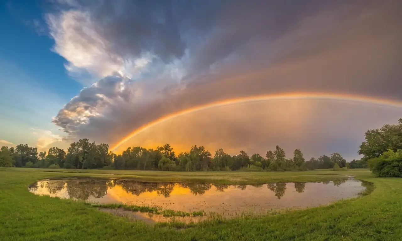 Espectáculo de luz y color en la naturaleza
