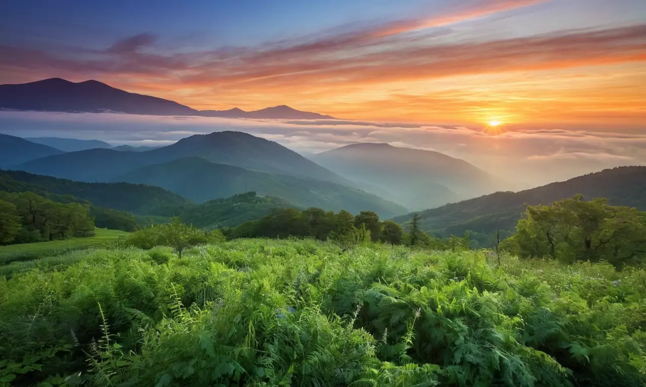 Espectacular paisaje crepuscular de luces danzantes