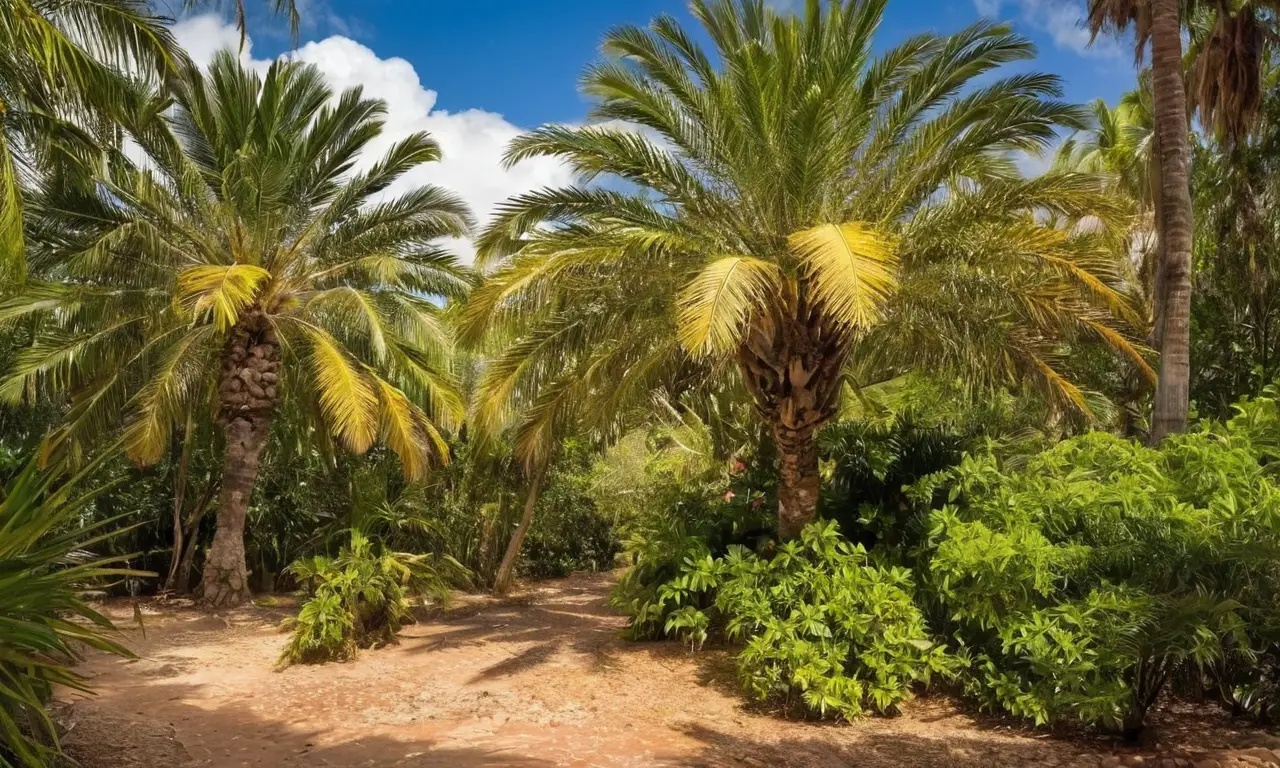 Idílico paisaje tropical lleno de vida