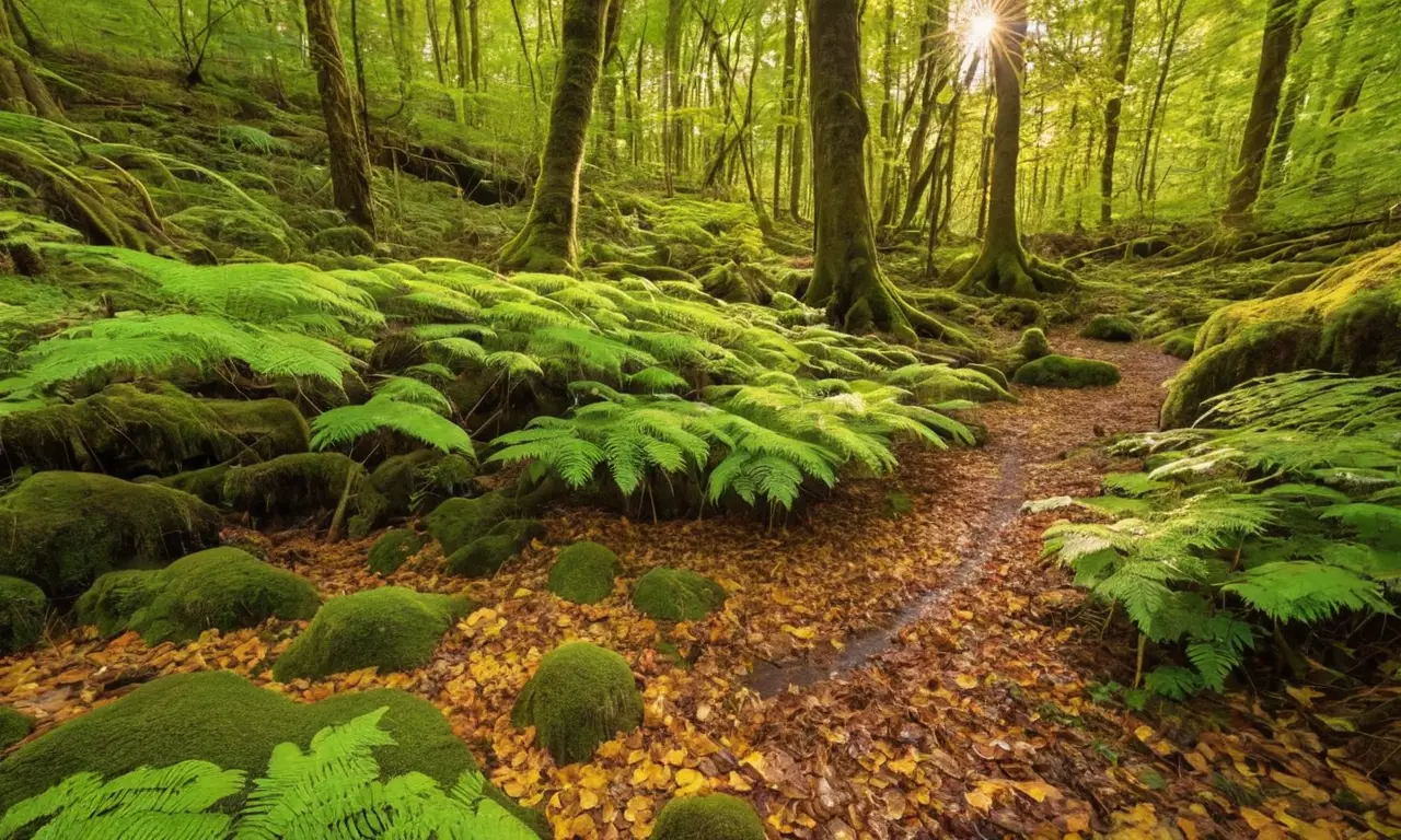 Bosque vibrante lleno de vida y armonía