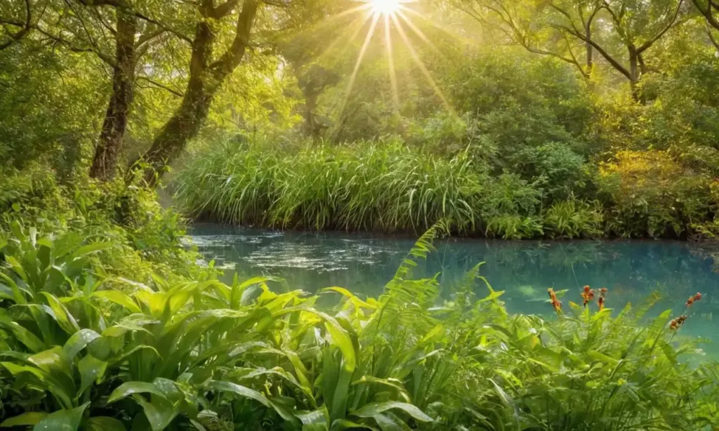 Naturaleza vibrante llena de vida y armonía