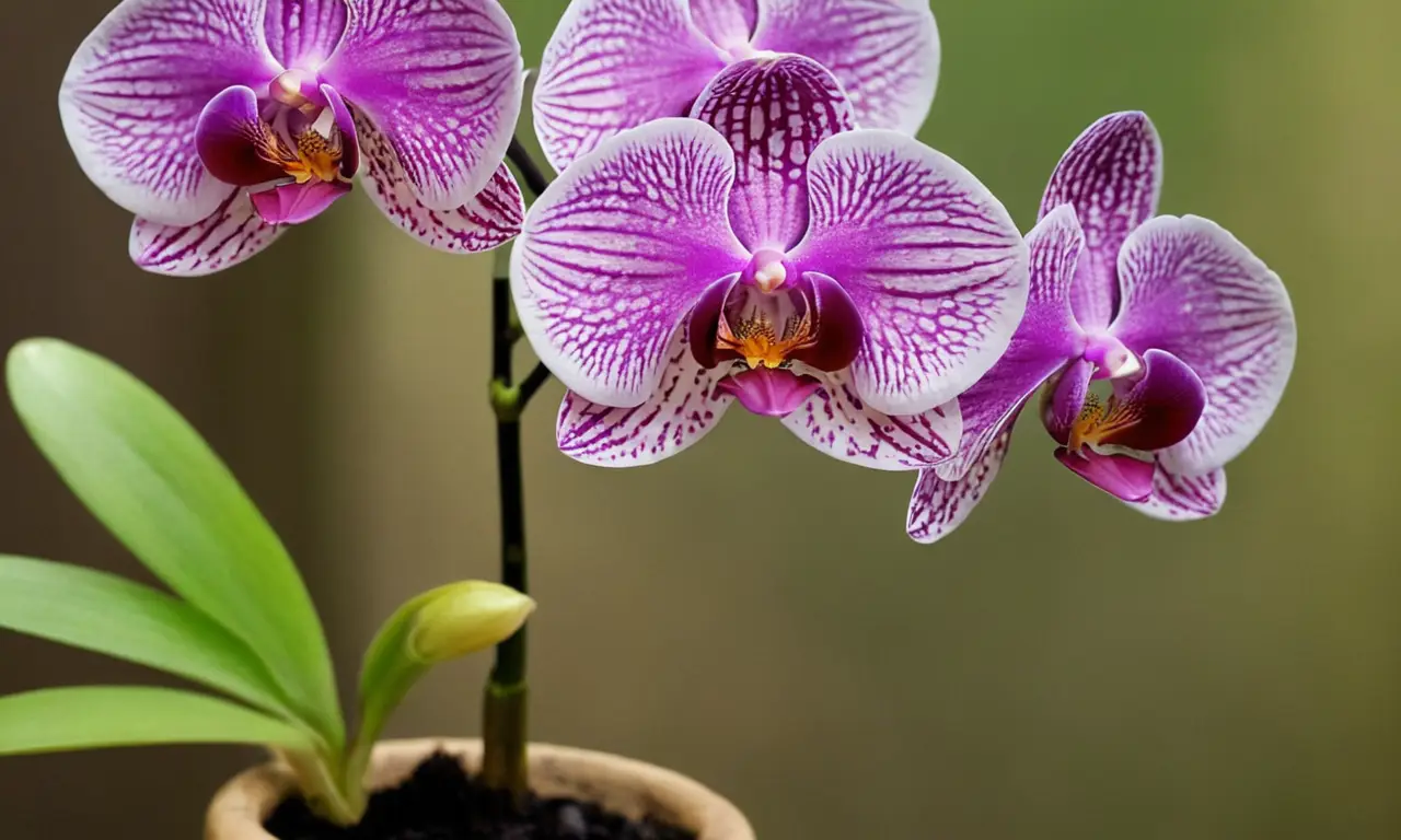 Orquídea vibrante, naturaleza hermosa y frágil