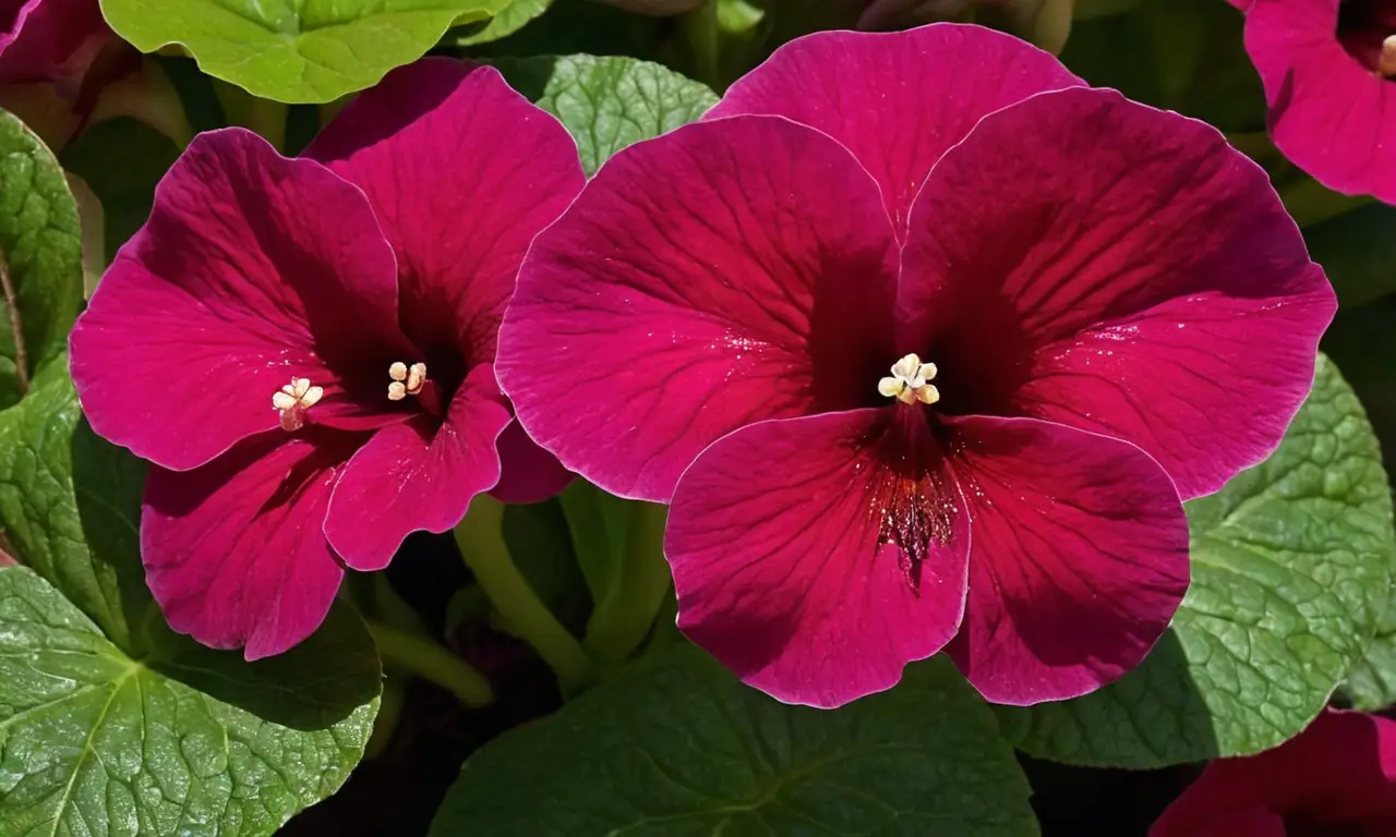 Gloxinia vibrante en colores ricos y sedosos