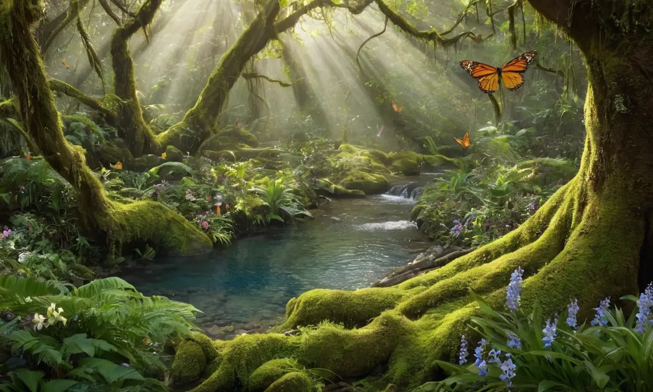 Selva vibrante y rica en biodiversidad