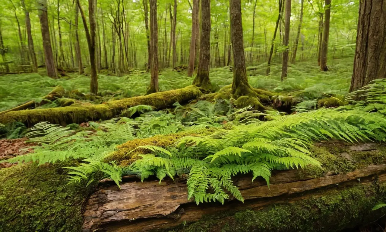 Bosque vibrante y lleno de vida