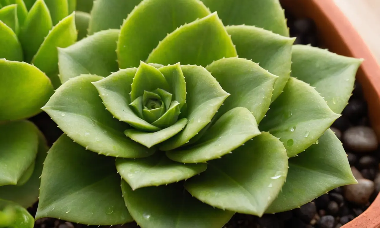 Haworthia cooperi en un ambiente acogedor