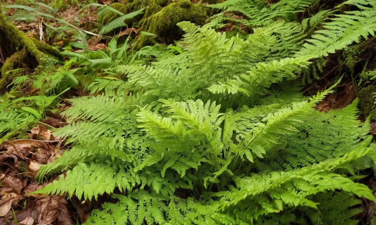 Follaje vibrante crea tranquilidad en la naturaleza