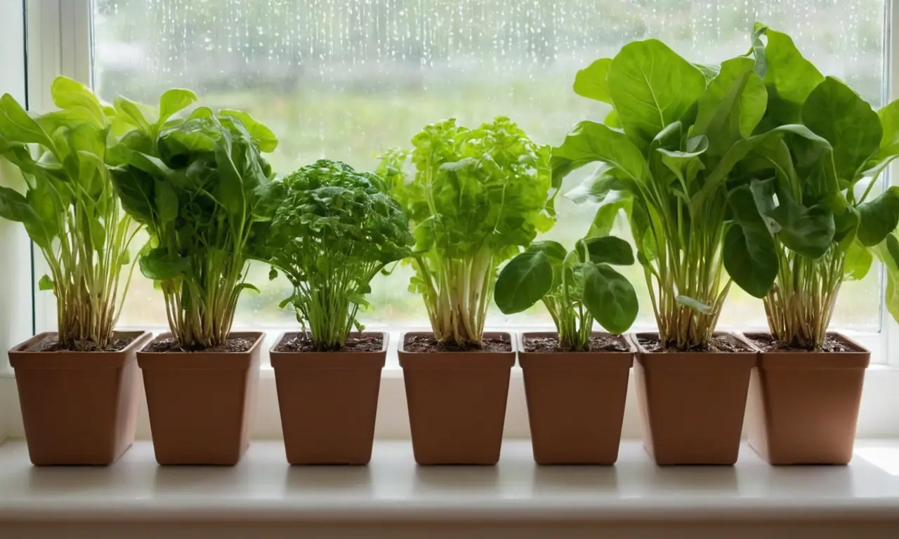 Jardín hidropónico ordenado con vegetales saludables