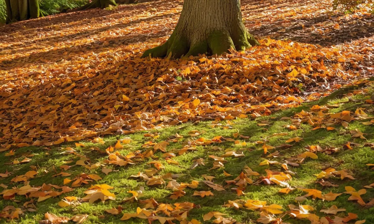 Otoño sereno con hojas y naturaleza vibrante